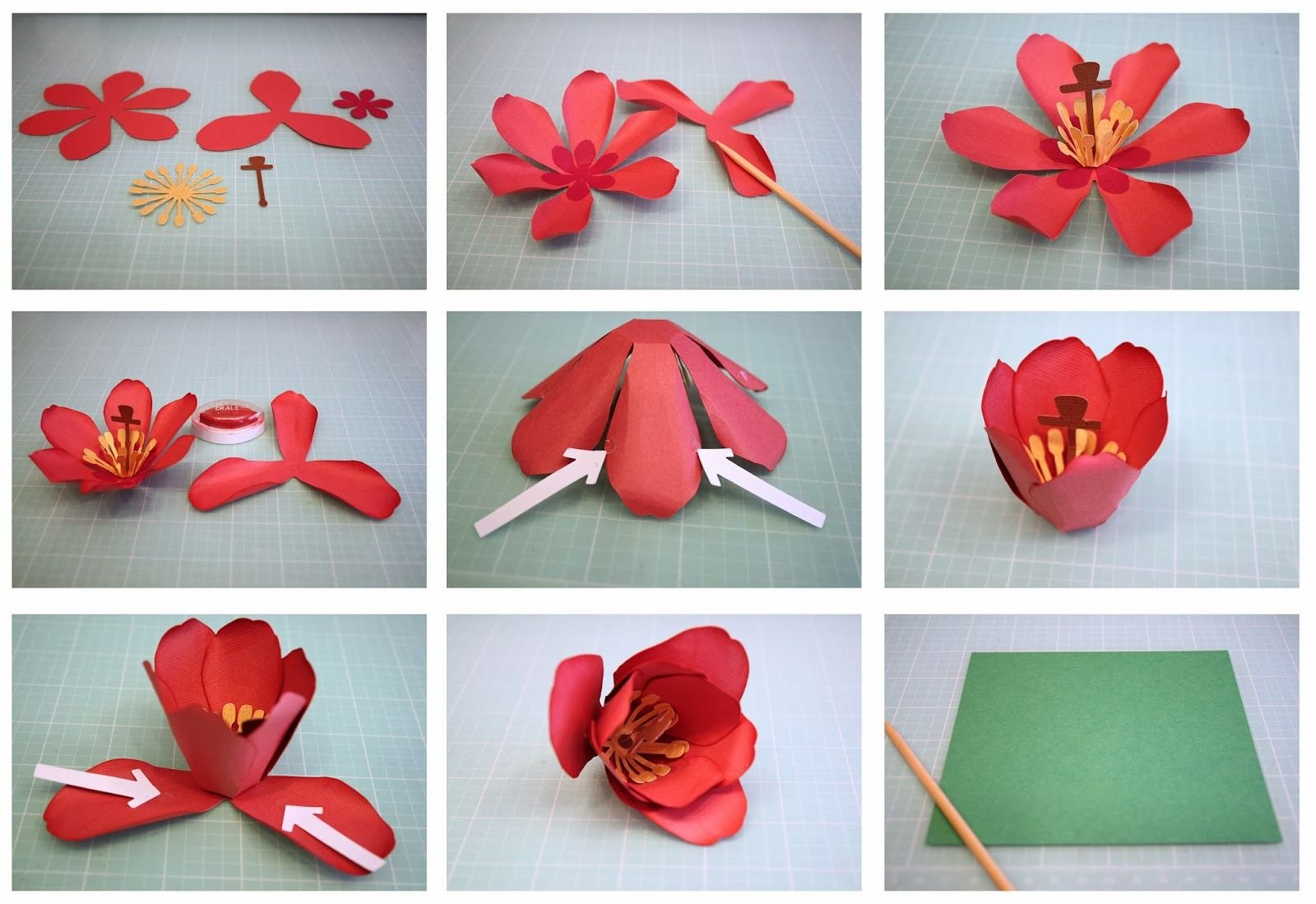 Как Сделать Цветок Из Цвет Бумаги