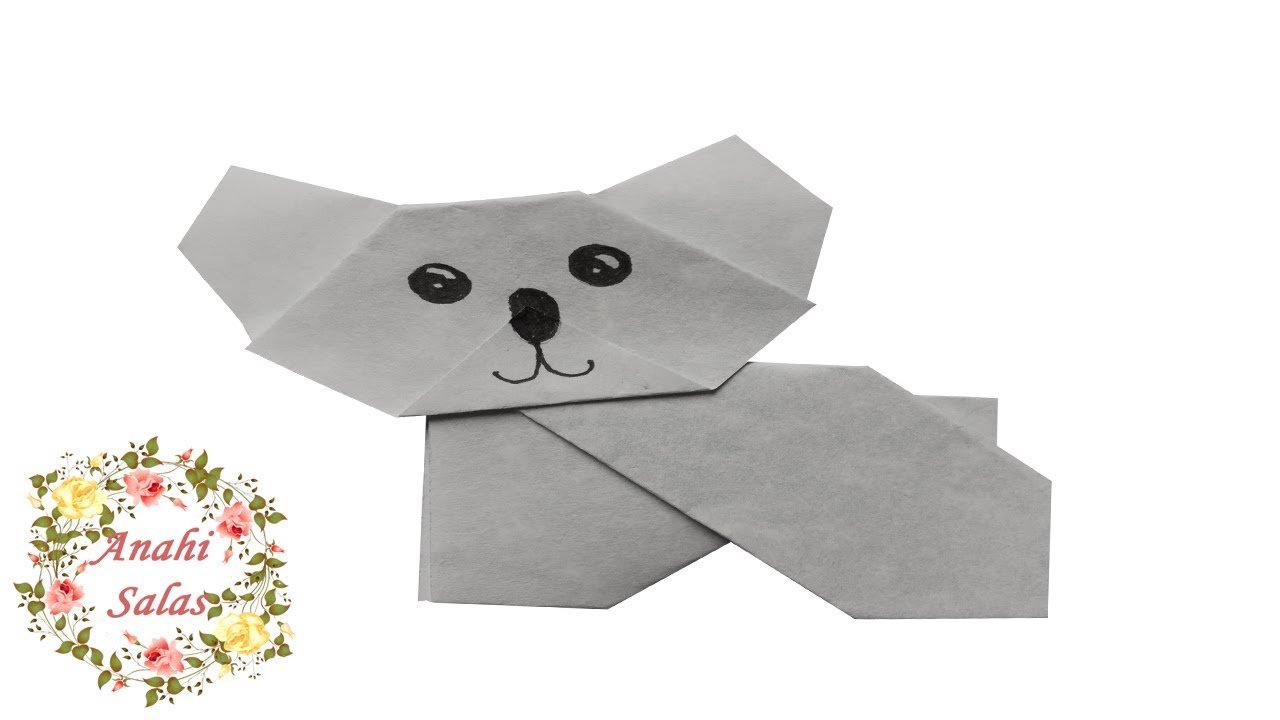 Коалы из бумаги. Оригами коала. Оригами коала закладка. Оригами коала схема. Оригами коала закладка из бумаги.
