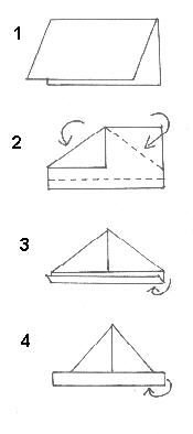 Треуголка из бумаги