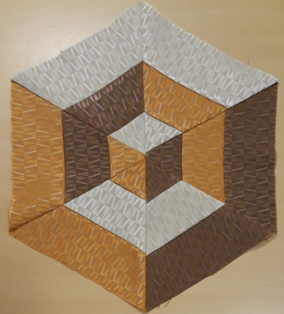 Лоскутное шитьё блок кубик