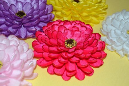 Цветок канзаши георгин