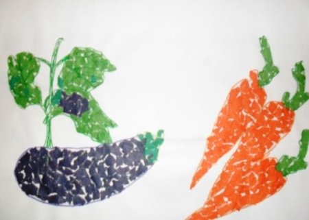 Нетрадиционное рисование овощи