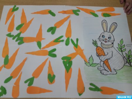 Рисование моркови в средней группе