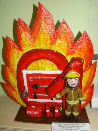 Неопалимая Купина пожарная безопасность поделка