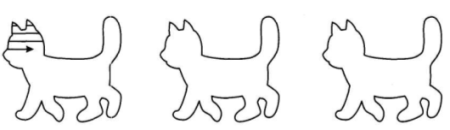 Трафарет котенка для рисования для детей