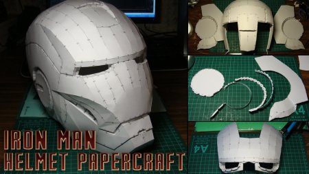 Papercraft шлем железного человека