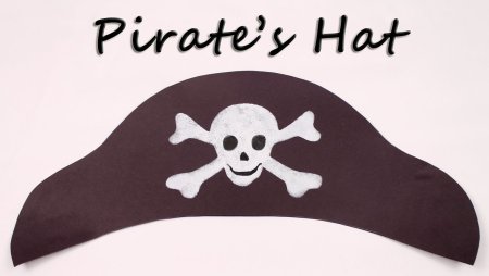 Шляпа пирата поделка для малышей