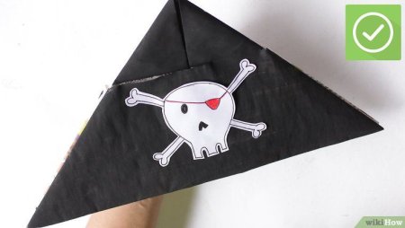 Оригами Пиратская шляпа