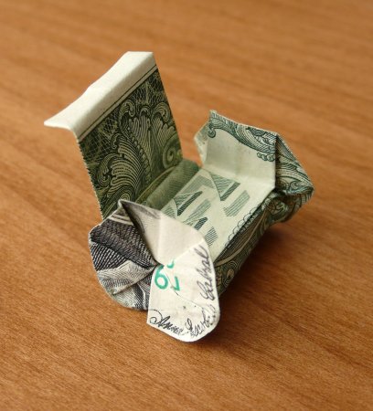 Оригами деньги