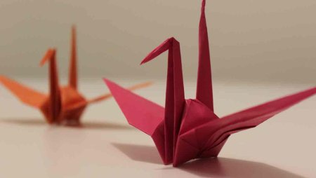Искусство древней Японии оригами Журавлик