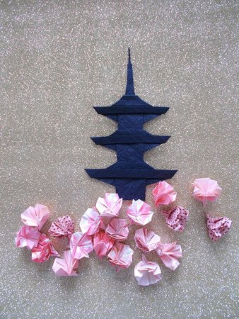 Оригами в храмах Японии