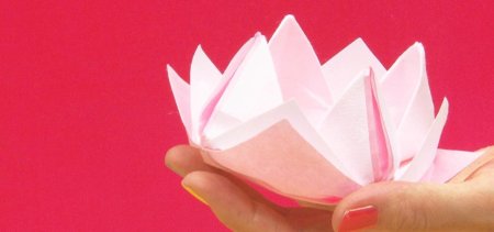 Лотос японский стиль оригами