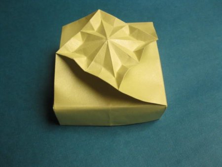 Коробочка трапеция оригами