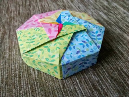 Китайская коробочка оригами
