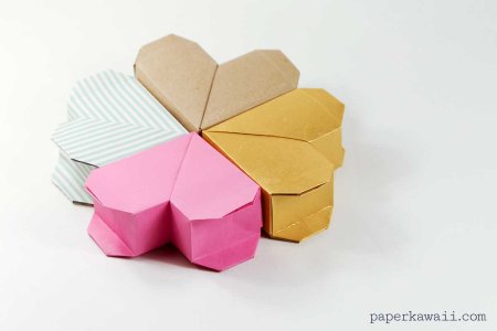 Оригами пирожное из бумаги