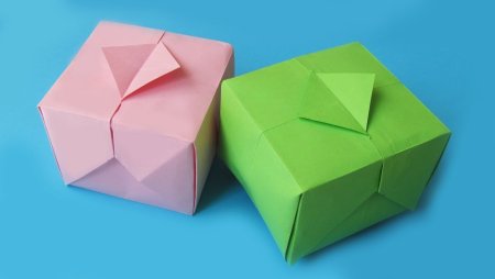 Красивое оригами коробки