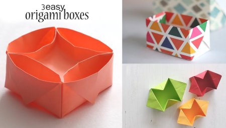 Оригами милые коробочки