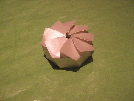 Оригами круглая коробка из бумаги