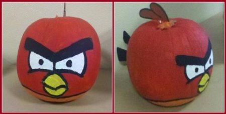 Angry Birds из тыквы
