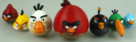 Angry Birds из пластилина