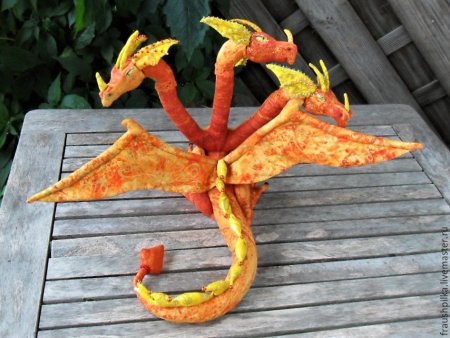 Текстильная игрушка дракон