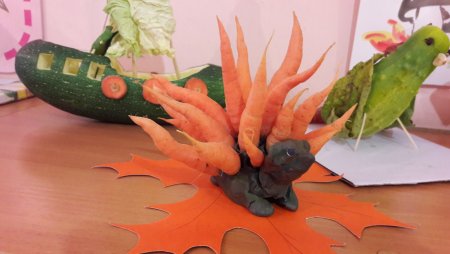 Поделка из моркови в садик на тему осень