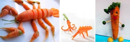 Поделка Жираф из моркови