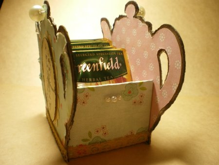 Подставка для чайных пакетиков из картона