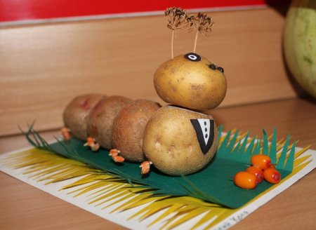 Поделка из картошки в садик