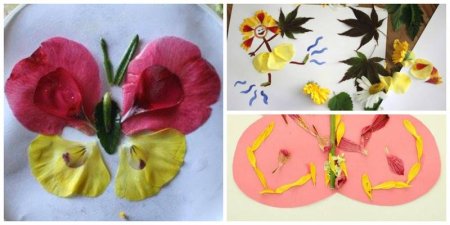 Поделки из лепестков цветов для детей